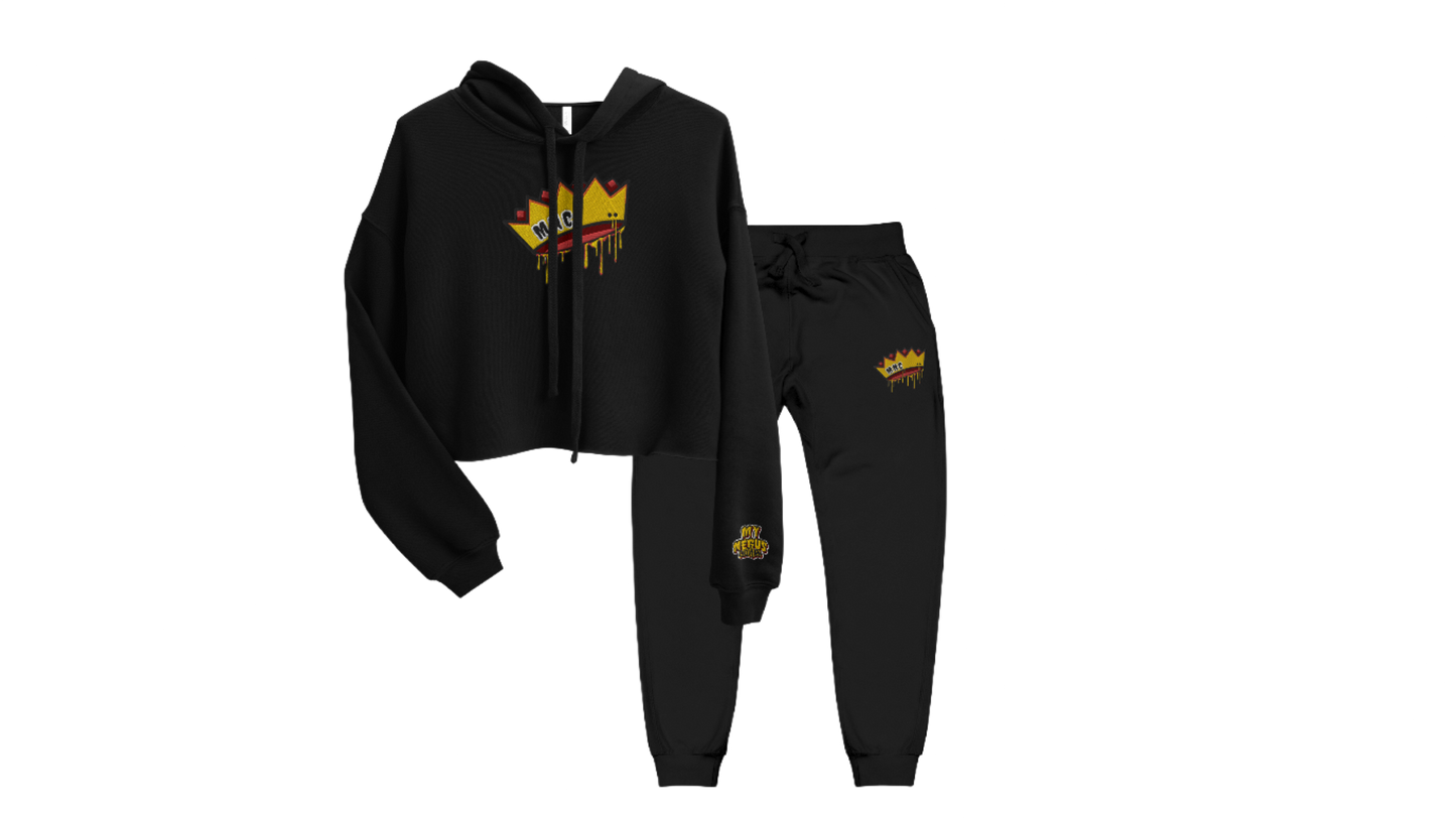 Crowned Cropped Sweatsuits
